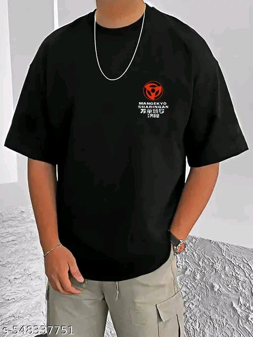 Men’s Oversized Anime Graphic T-Shirt – Mangekyo Sharingan | R Clothing | Naruto Inspired Streetwear