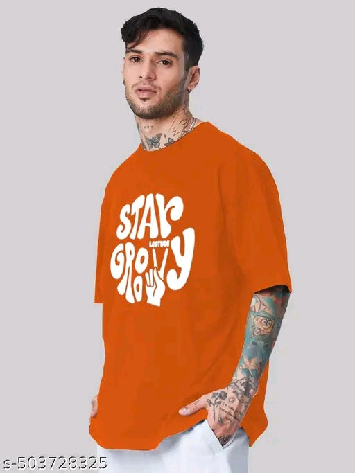 Men's Oversized Graphic T-Shirt – "Stay Groovy" | Bold Streetwear Style